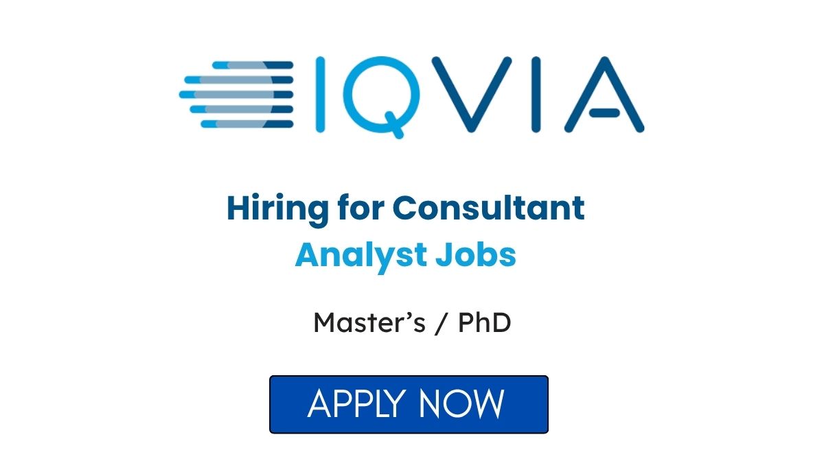 IQVIA Hiring for Consultant Analyst Jobs