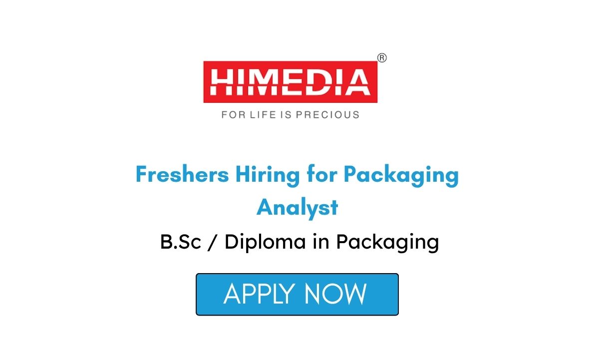 HiMedia Laboratories Freshers Hiring for Packaging Analyst