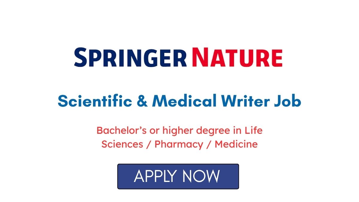 Scientific & Medical Writer Job in Pune at Springer Nature