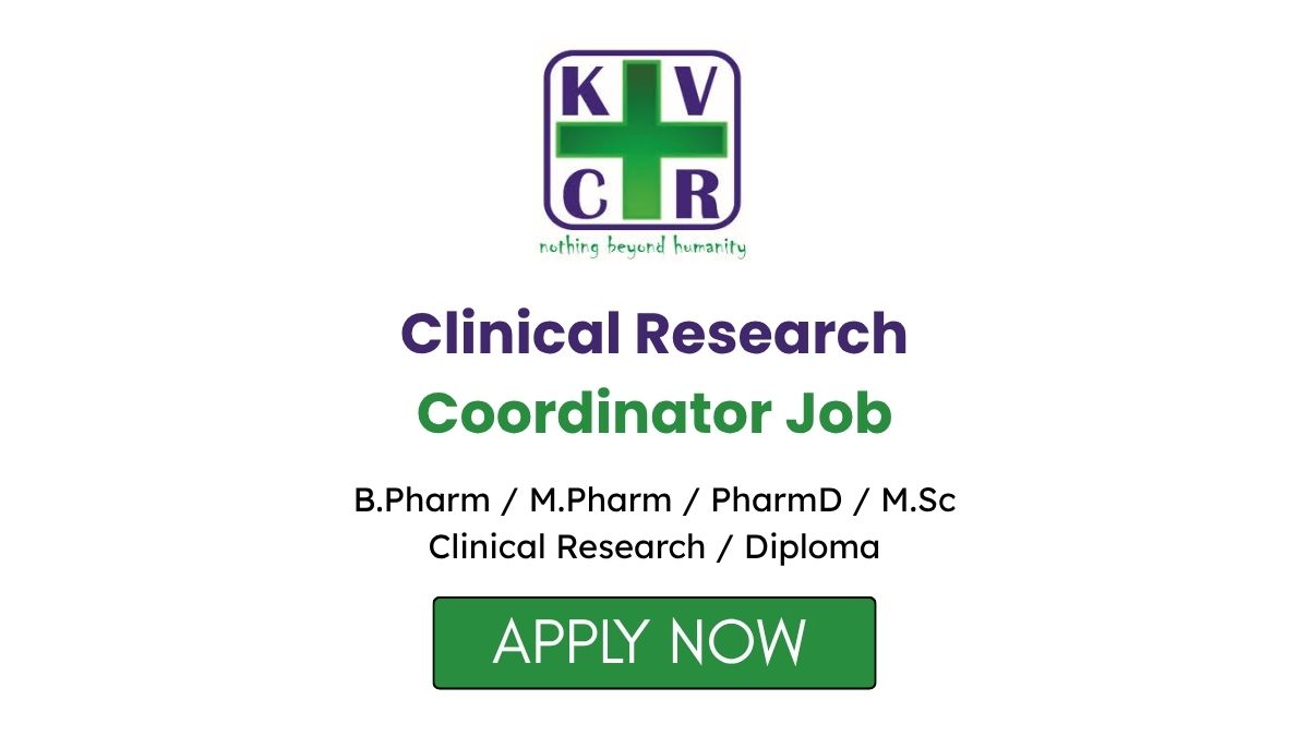 Clinical Research Coordinator Job in Kolkata at KV Clinical
