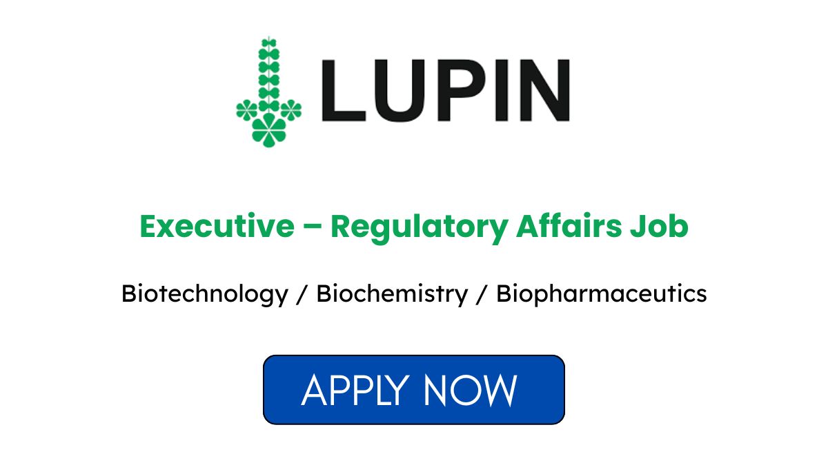 Regulatory Affairs Job at Lupin Biotech