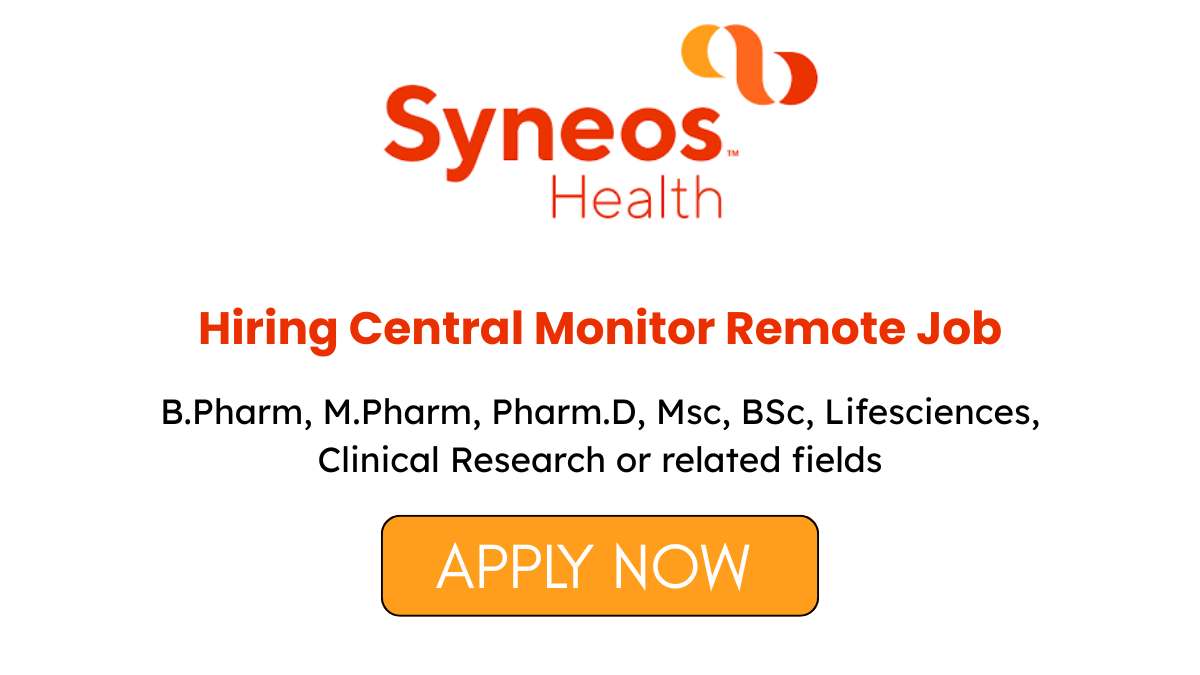 Hiring Central Monitor Remote Job