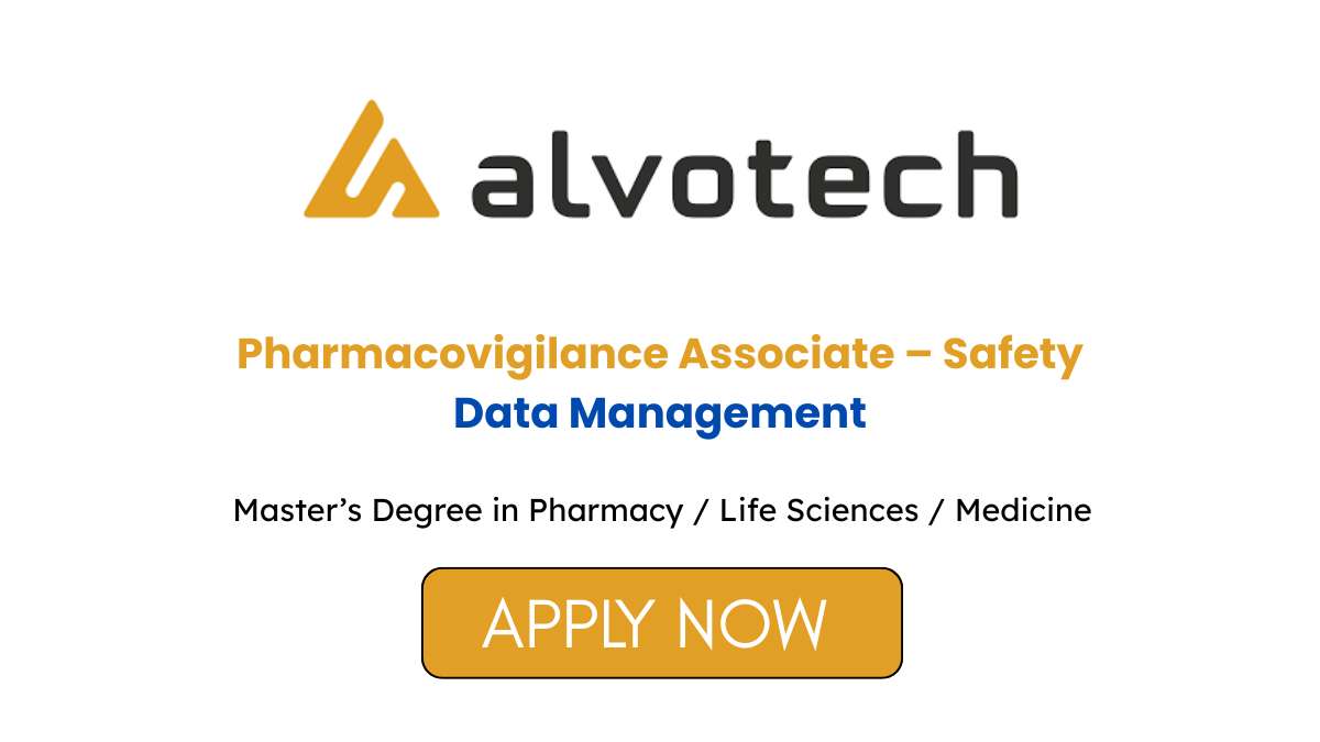 Alvotech Hiring Pharmacovigilance Associate Job