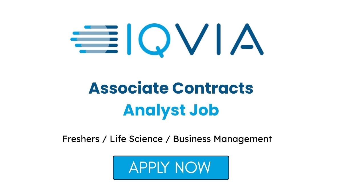 Associate Contracts Analyst Job in Ahmedabad at IQVIA