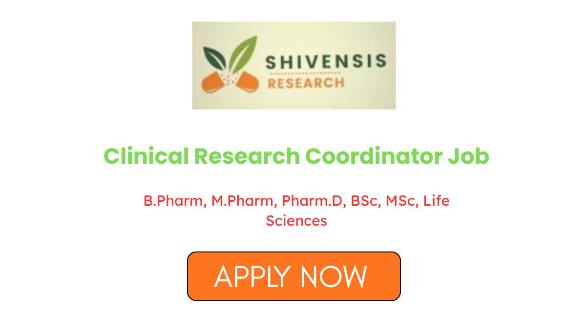 Clinical Research Coordinator Job at Shivensis