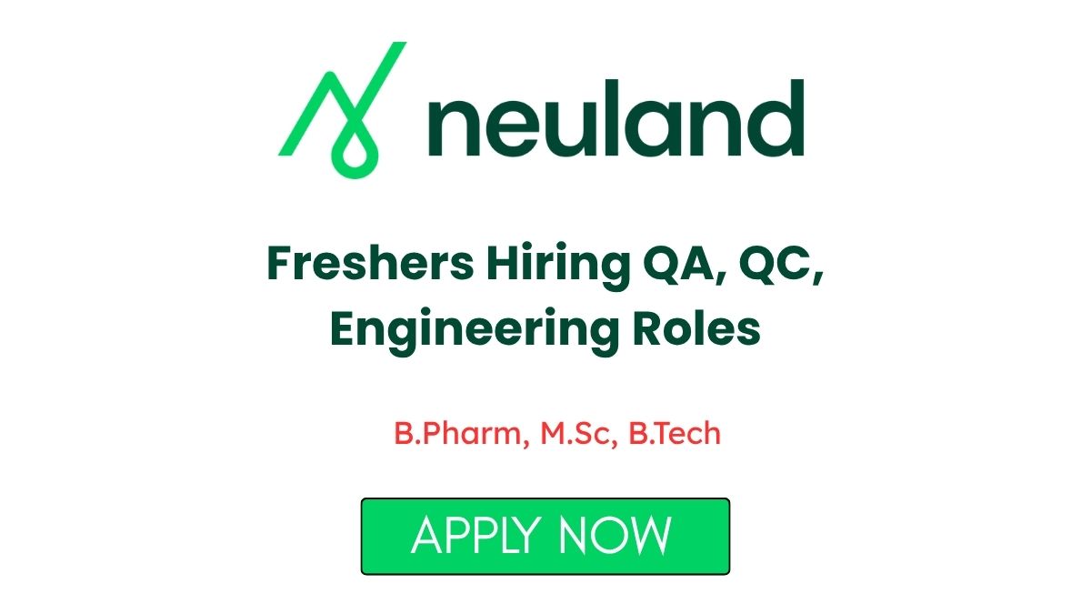 Freshers Hiring QA QC Engineering Roles