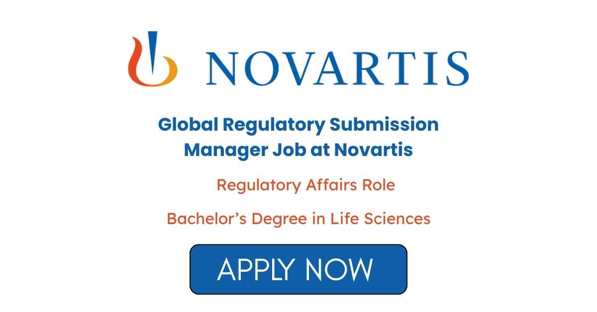 Global Regulatory Submission Manager Job