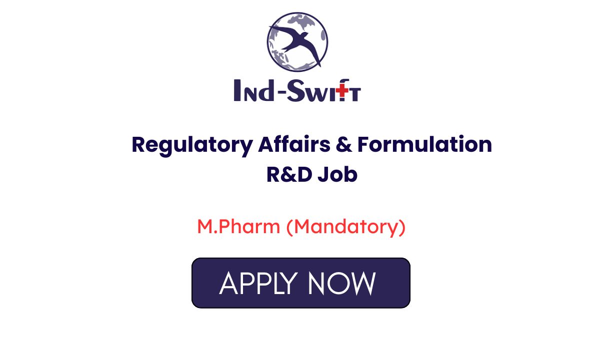 Regulatory Affairs Formulation RD Jobs