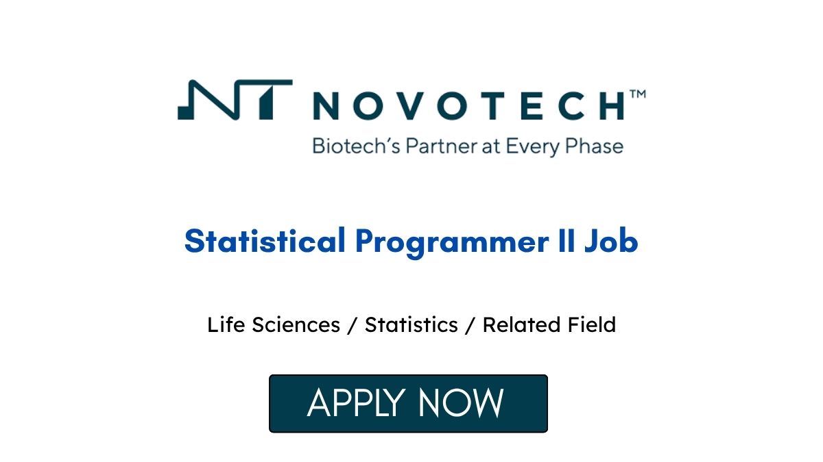Novotech Hiring for Statistical Programmer II Job in Bangalore