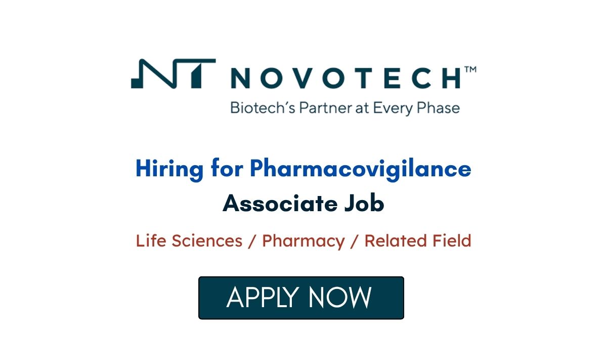 Pharmacovigilance Associate Job in Bangalore at Novotech