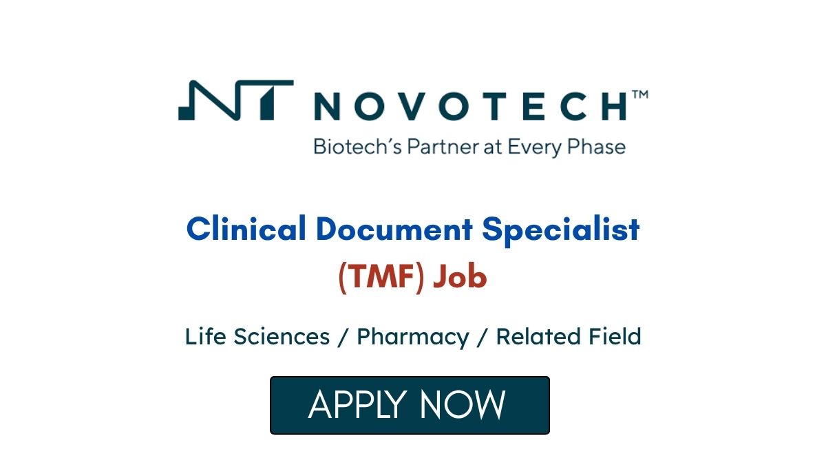 Clinical Document Specialist (TMF) Job at Novotech in Bangalore
