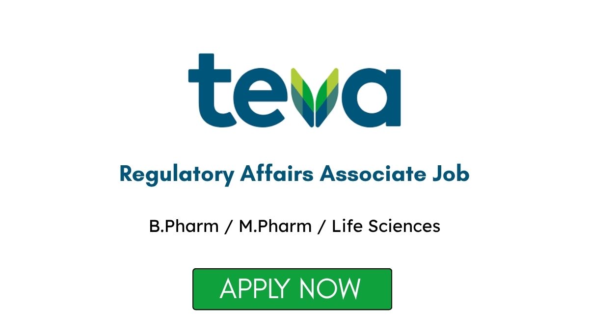 Regulatory Affairs Associate Job at Teva Pharmaceuticals