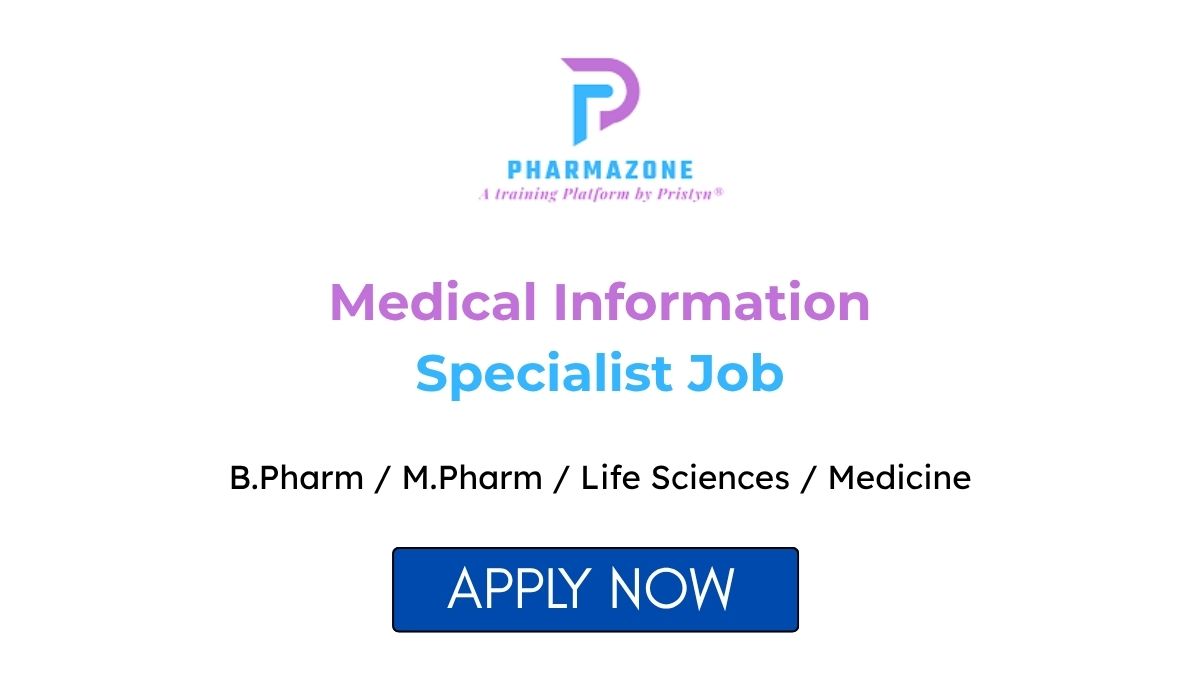 Medical Information Specialist Job at Pharmazone