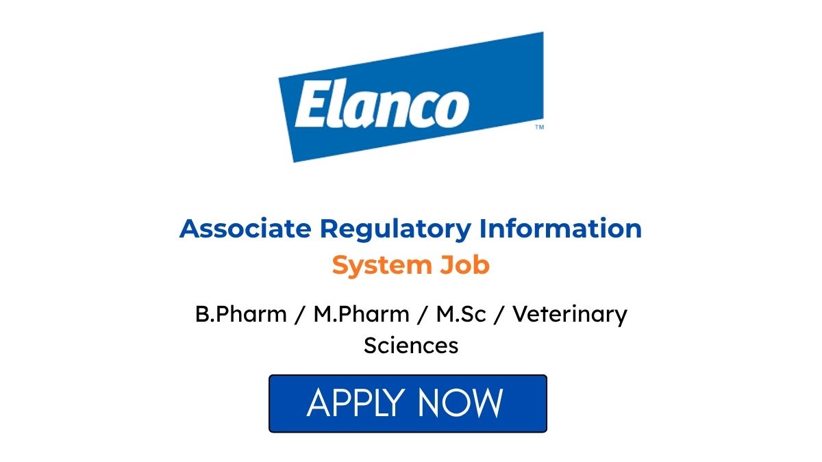 Associate Regulatory Information System Job at Elanco