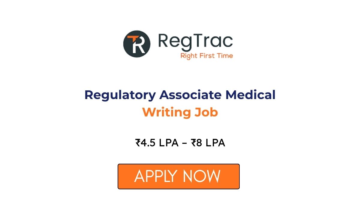 Regulatory Associate Medical Writing Job at RegTrac