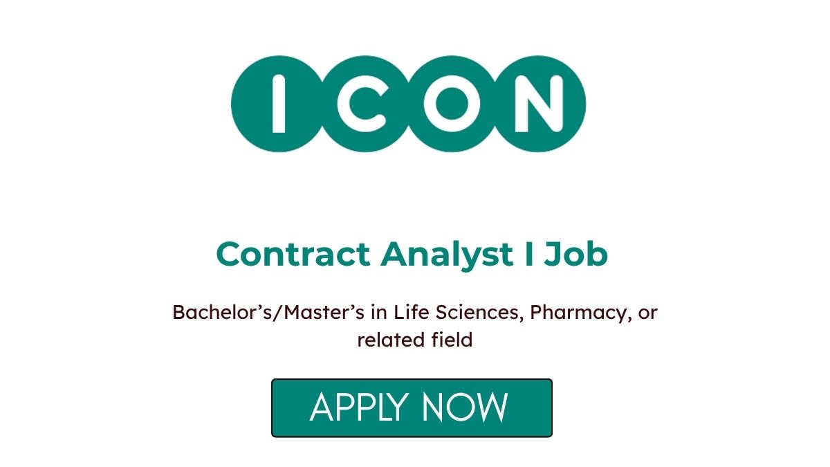 Contract Analyst I Job at ICON plc Apply Now