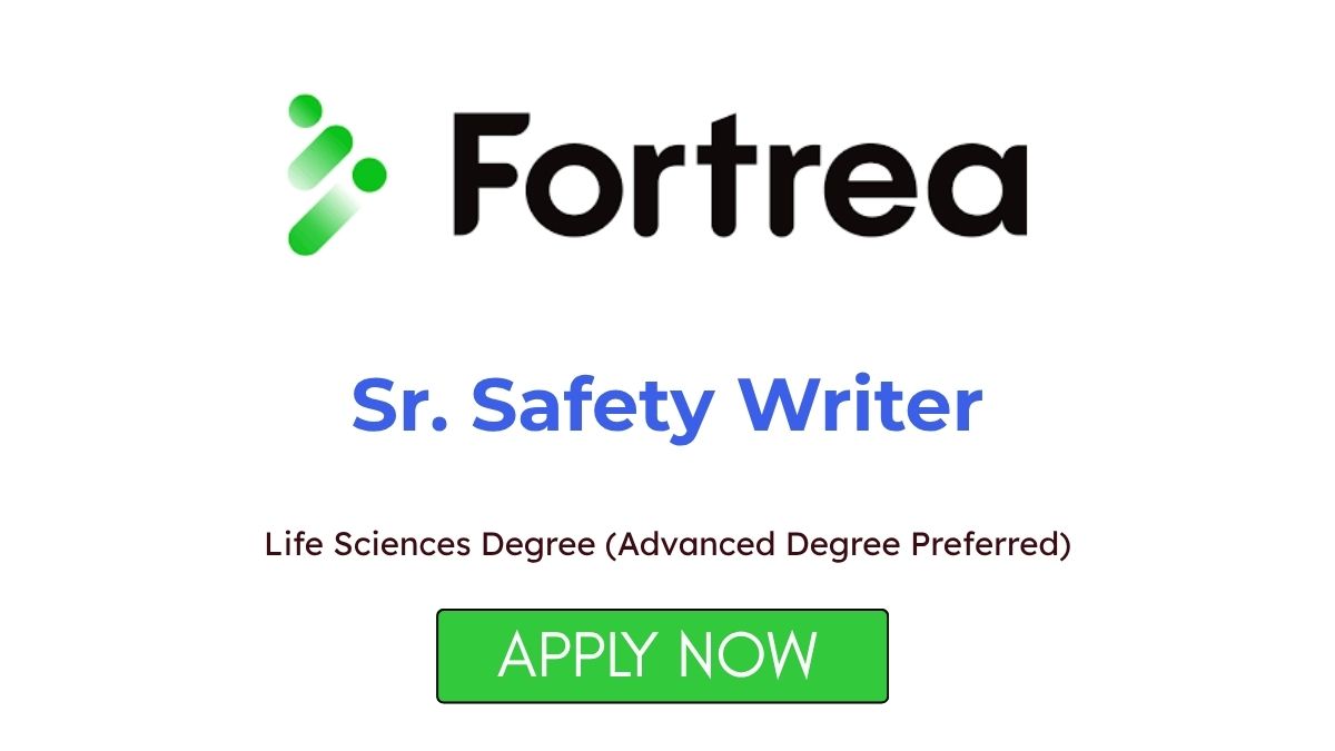 Sr Safety Writer at Fortrea Apply Now
