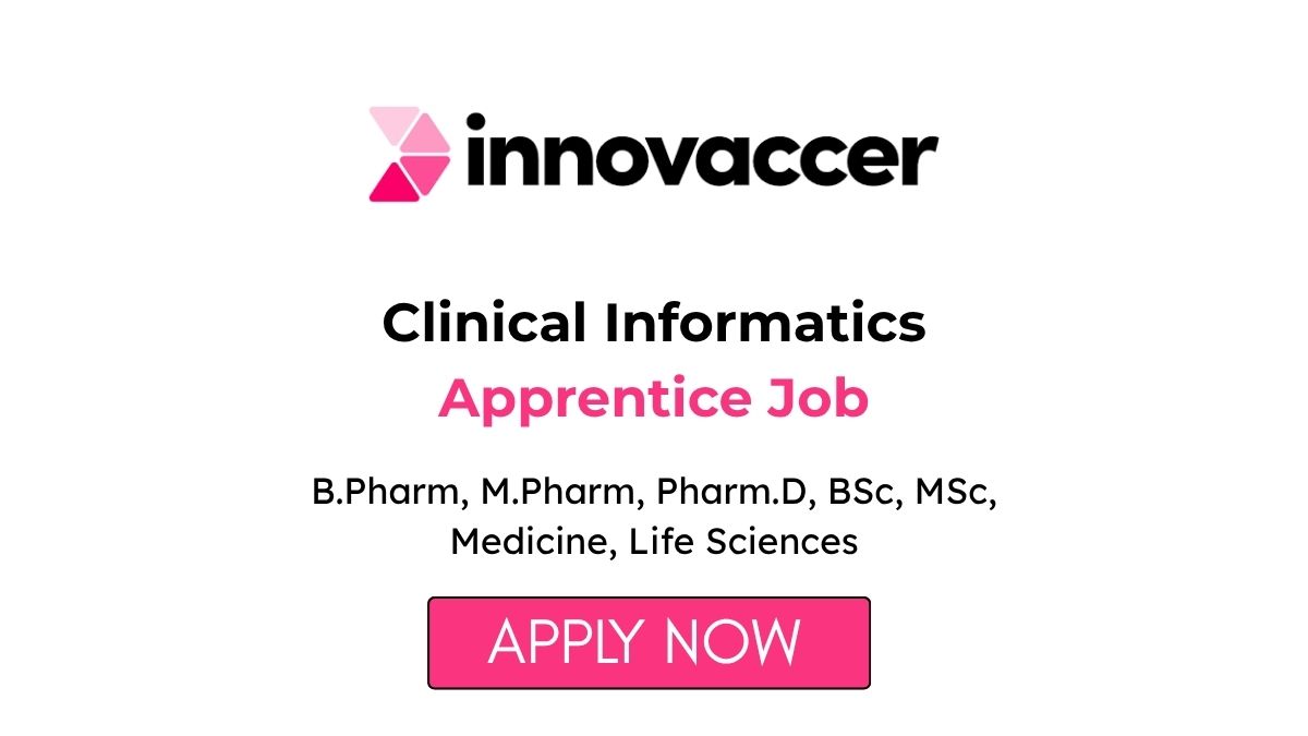 Clinical Informatics Apprentice Freshers Job at Innovaccer